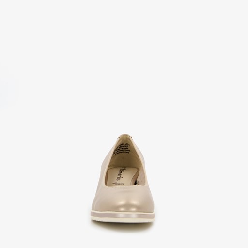 Dames pumps met sleehak goud