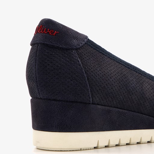 Dames pumps met sleehak donkerblauw39