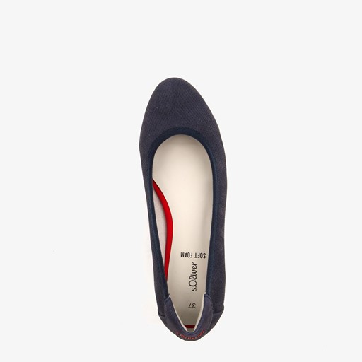 Dames pumps met sleehak donkerblauw39