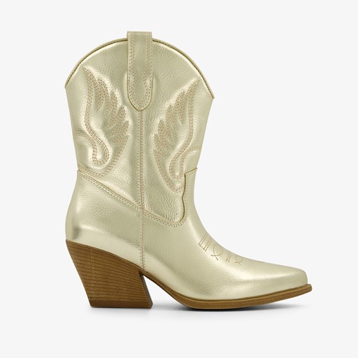 Dames western laarzen goudkleurig
