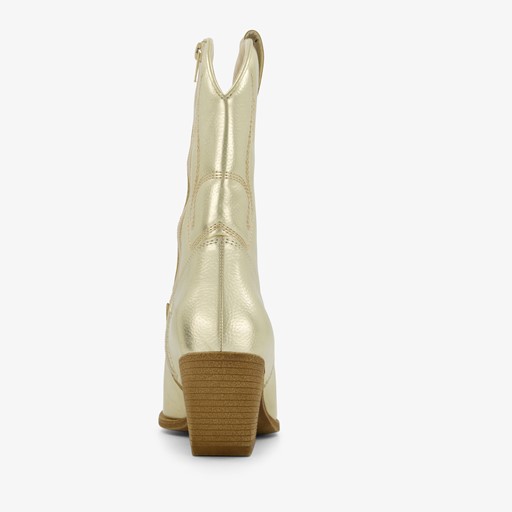 Dames western laarzen goudkleurig