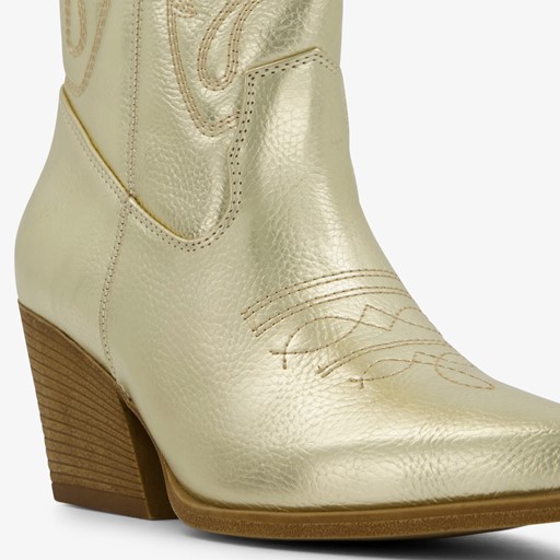 Dames western laarzen goudkleurig