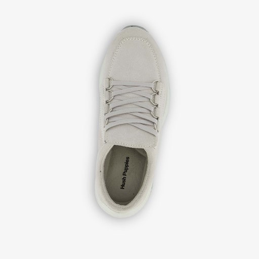 Suède dames sneakers beige