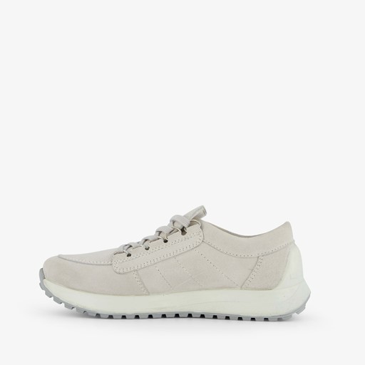 Suède dames sneakers beige