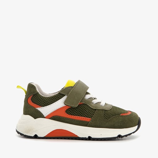 Leren jongens sneakers groen