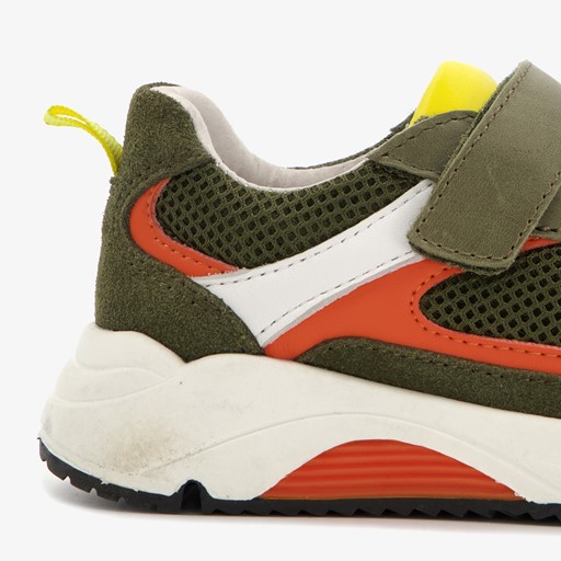 Leren jongens sneakers groen