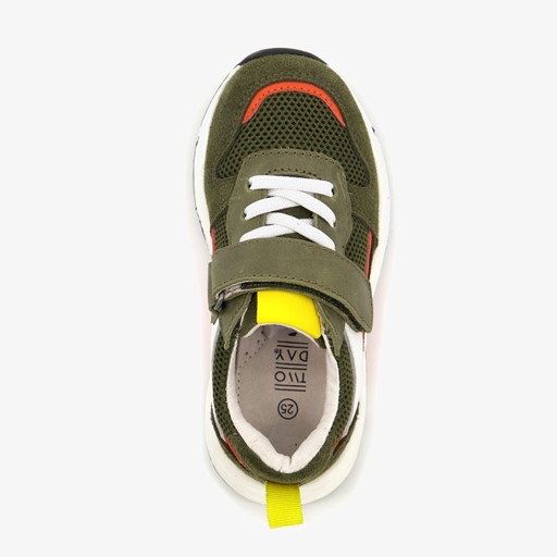 Leren jongens sneakers groen