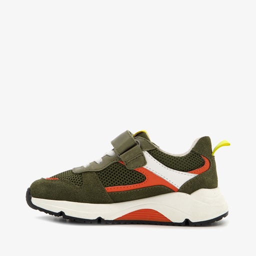 Leren jongens sneakers groen