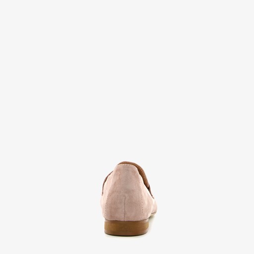 Suede dames loafers beige