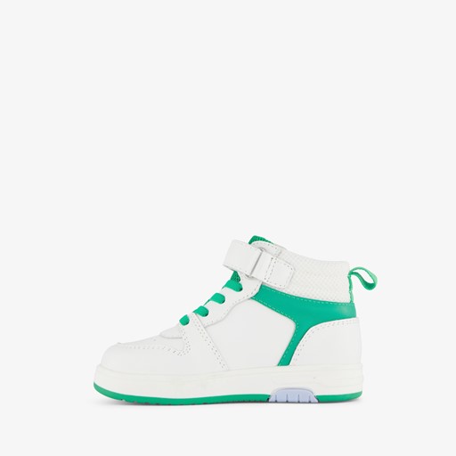 Leren jongens sneakers wit groen