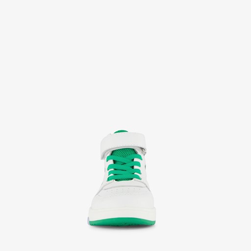 Leren jongens sneakers wit groen