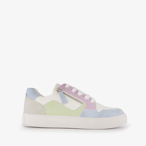 Dames sneakers wit pastel