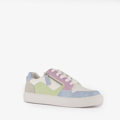 Dames sneakers wit pastel