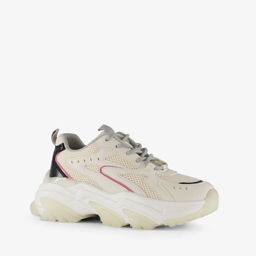 Dames dad sneakers met lak details