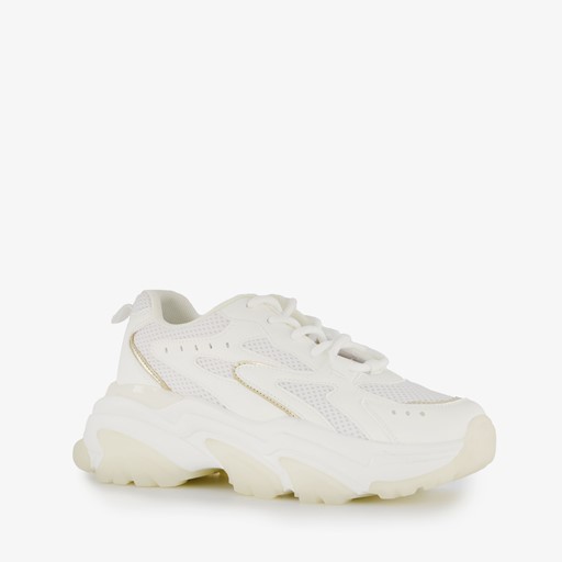 Dames dad sneakers wit