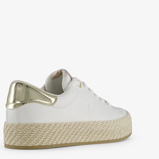 Dames sneakers wit goud