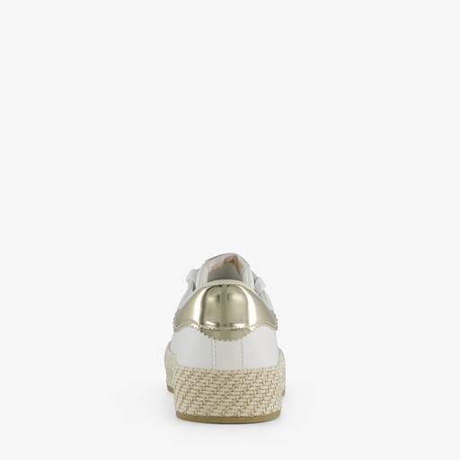 Dames sneakers wit goud