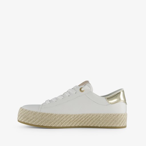 Dames sneakers wit goud