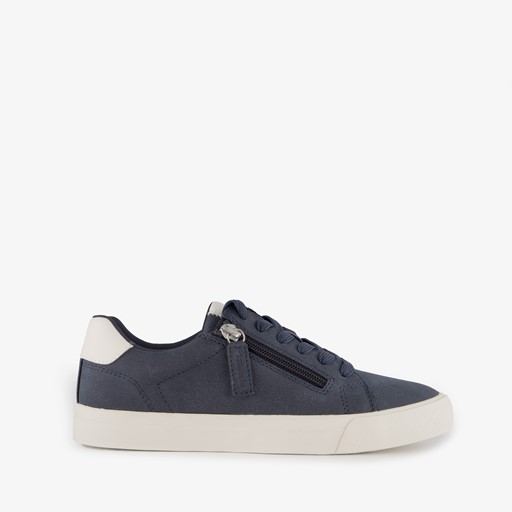 Dames sneakers met rits blauw