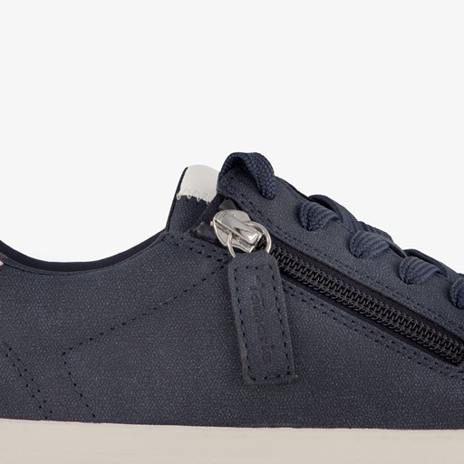 Dames sneakers met rits blauw