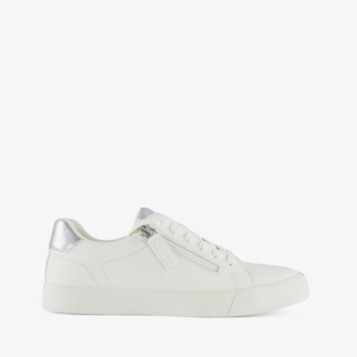 Dames sneakers met rits wit