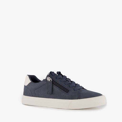 Dames sneakers met rits blauw