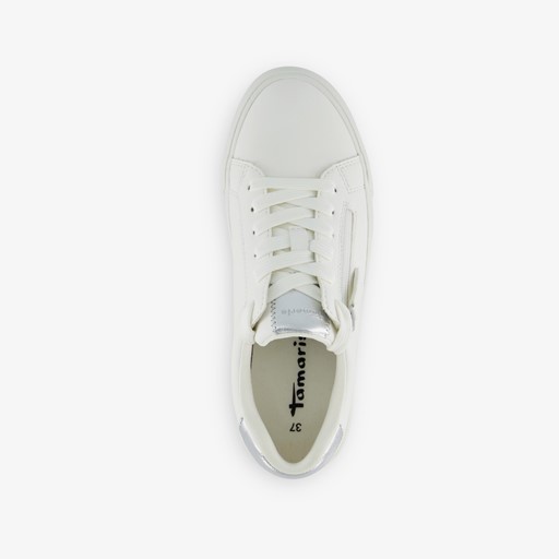 Dames sneakers met rits wit