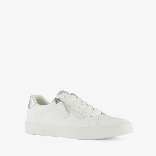 Dames sneakers met rits wit