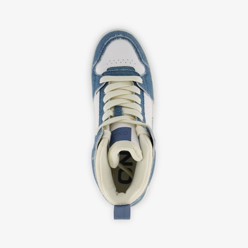 ONLY Shoes hoge dames sneakers met denim