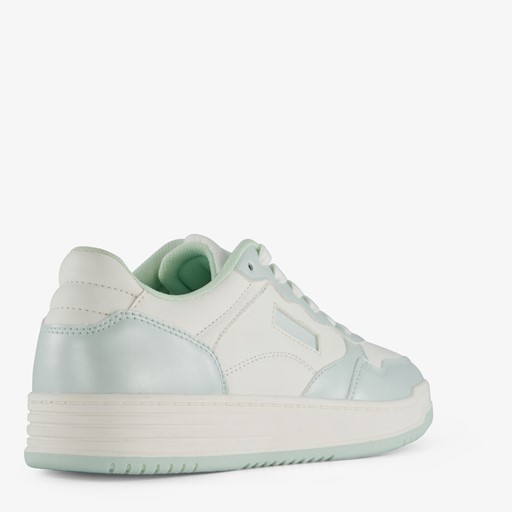 Dames sneakers mintgroen wit