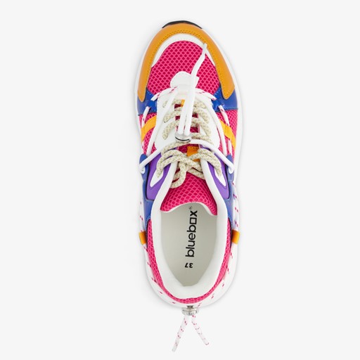Dames multi color dad sneakers met veter