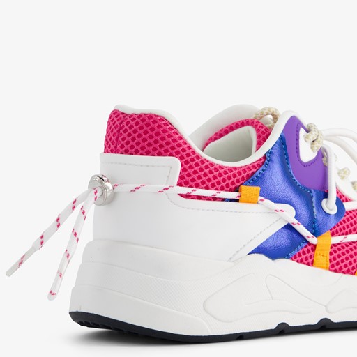 Dames multi color dad sneakers met veter