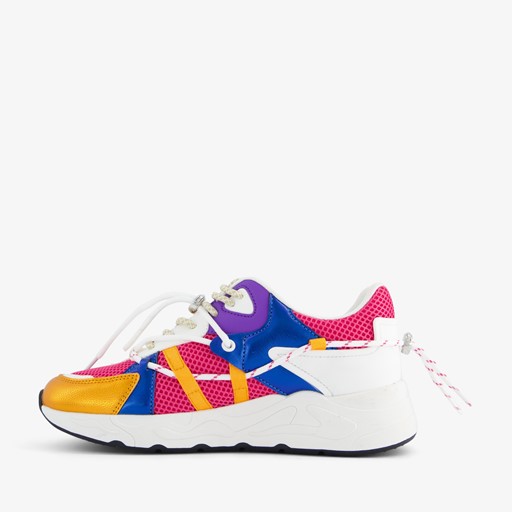 Dames multi color dad sneakers met veter