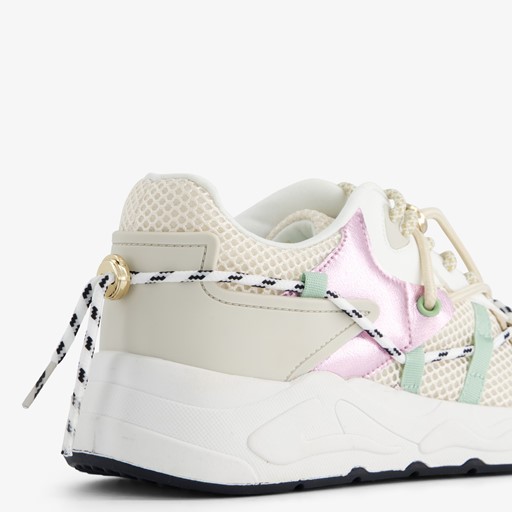 Dames pastel dad sneakers met veter