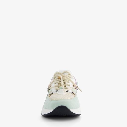 Dames pastel dad sneakers met veter