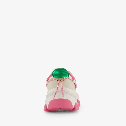 ONLY Shoes dames dad sneakers met roze zool