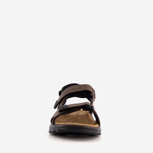 Leren heren sandalen bruin