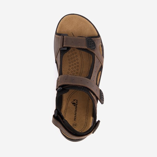 Leren heren sandalen bruin