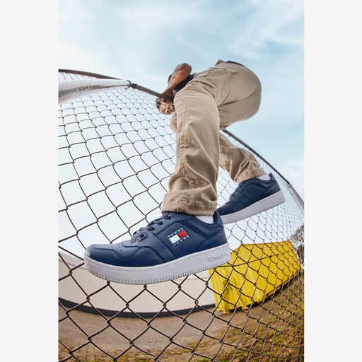 Retro Basket leren heren sneakers