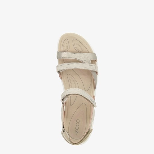 ECCO Cruise II leren dames sandalen beige