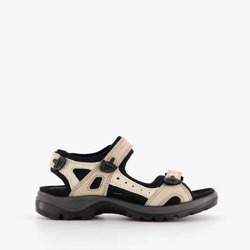ECCO Offroad leren dames wandelsandalen grijs
