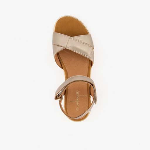 Leren dames sandalen roze