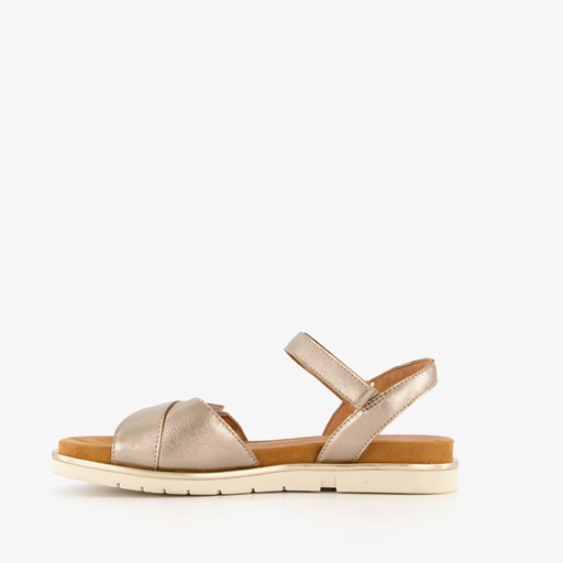 Leren dames sandalen roze