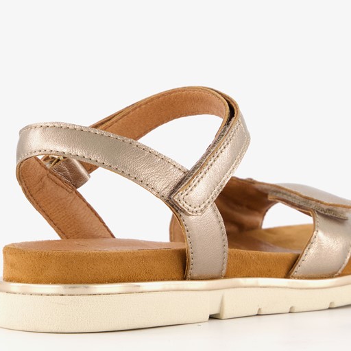 Leren dames sandalen roze