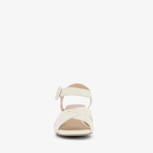 Dames sandalen met hak beige