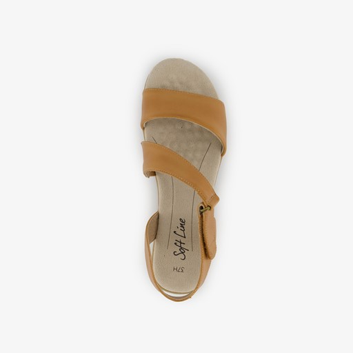 Dames sandalen cognac