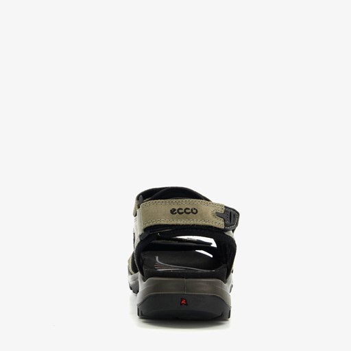 ECCO Off Road leren heren sandalen zwart groen