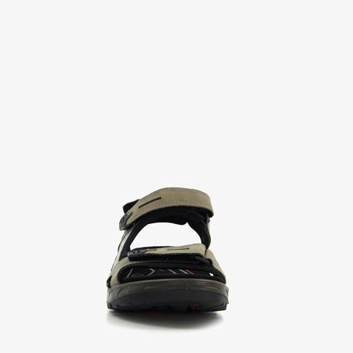 ECCO Off Road leren heren sandalen zwart groen