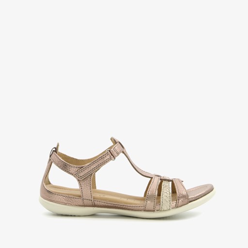 ECCO Flash leren dames sandalen goud