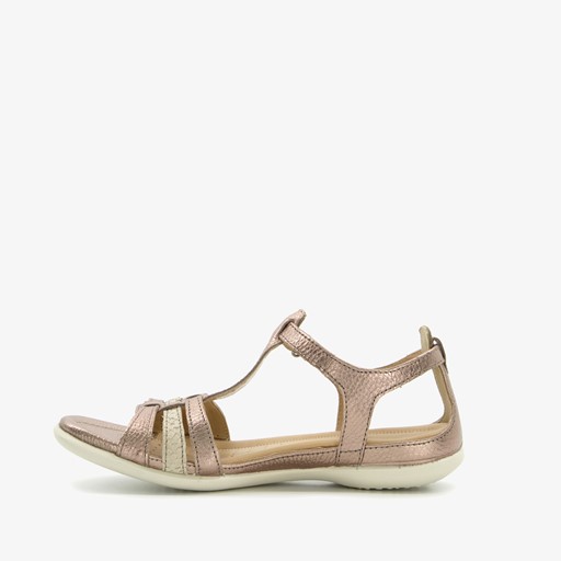 ECCO Flash leren dames sandalen goud